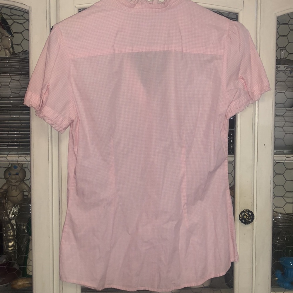 Merona Light Pink Ruffle Button-Up Blouse - Picture 4 of 5